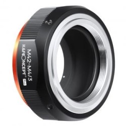 Adaptador de lentes de alta precisión M42-M4/3 PRO (naranja) Adaptador de lentes K&F Concept M10125