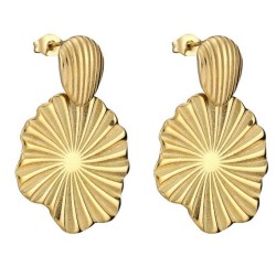 Aretes de Acero Inoxidable Enso para Dama EICE232109G Dorado