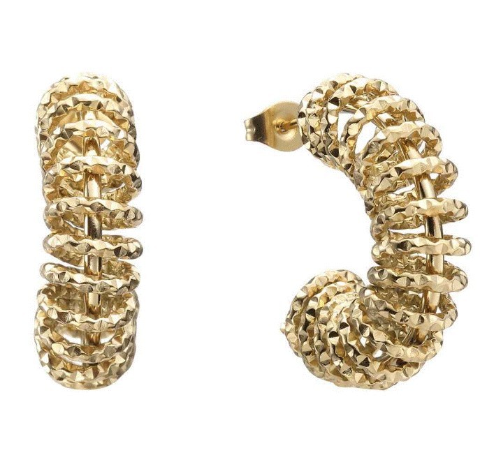 Aretes de Acero Inoxidable Enso para Dama EICE232119G Dorado