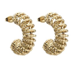 Aretes de Acero Inoxidable Enso para Dama EICE232119G Dorado