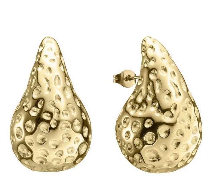 Aretes de Acero Inoxidable Enso para Dama EICN232117G Dorado