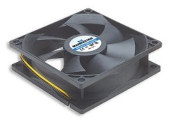 Ventilador Manhattan 4-pin para PC, 80mm, 2500RPM, Negro