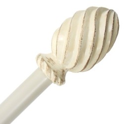 CORTINERO SPIRAL 84-120 PULGADAS CREMA GRABER