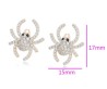 Aretes Broquel Araña Tarántula Con Swarovski Oro 18K Lam Dorado