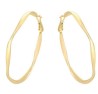 Modernas Arracadas Para Dama Torsal Ligeras Oro 14K Laminado Dorado