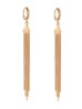 Aretes Largos Fiesta Dama Cadenas Colgantes Oro 18K Laminado Dorado