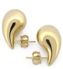 Arete Gota 2 cm Oro Sólido 10k