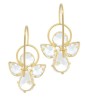 Aretes Angel Zirconias Oro Sólido 10k