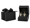 Aretes Angel Zirconias Oro Sólido 10k