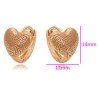 Aretes Arracadas Corazón P/ Dama o Niña Oro 18K Laminado Dorado