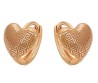Aretes Arracadas Corazón P/ Dama o Niña Oro 18K Laminado Dorado