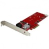 StarTech.om Tarjeta PCI Express Controladora de 2x SSD NGFF M.2 y 2...