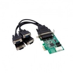 StarTech.com Tarjeta PCI Express Perfil Bajo de 4 Puertos Serie DB9...