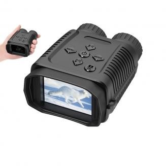 Binoculares de visión nocturna binoculares infrarrojos recargables de día y noche, pantalla de 2,4 pulgadas, ajuste de visión n