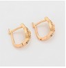 Aretes Corazón Mariposa Con Cristales Colores Oro 18K Laminado Dorado