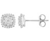 Aretes en Plata Esterlina y Diamantes Éticos 0.31ct