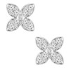 Arete Hoja en Plata Esterlina y .048ct Diamantes Éticos