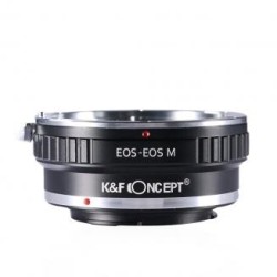 Objetivos Canon EF a Canon EOS M Adaptador de montura de objetivo K&F Concept M12141 Adaptador de objetivo