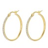 Hermosas Arracadas Oro 24k Laminado Brillantes Cristal Dorado