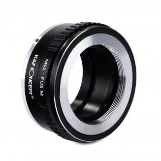 Lentes M42 a Canon EOS M Adaptador de montura de lente K&F Concept M10141 Adaptador de lente