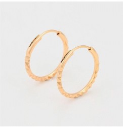 Arracadas Facetadas Diamantadas Niña Oro 18k Laminado