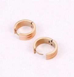 Arracadas Oro Rosa 14k Laminado Con