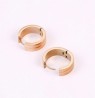 Arracadas Oro Rosa 14k Laminado Con