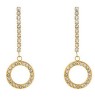 Aretes Blgari Cristal Diamante Oro 24k Laminado
