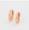Arracadas Huggies Minis 0.9 cm Oro Rosa Laminado 18k Para Niña