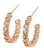 Medias Arracadas Churumbela Swarovski Oro 18K Laminado