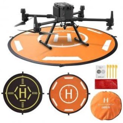 UAV Landing Pad 56cm Delantal Plegable Impermeable Antiincrustante Resistente al desgaste (Redonda de doble cara)