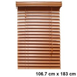 PERSIANA VINIL 42X72 PULGADAS IMITACION MADERA ROBLE