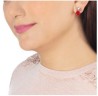 Aretes Ocean Heart, Baño oro blanco, 18K, ACM5-14-207