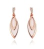 Aretes Ocean Heart, Baño oro rosa, 18K, ACM5-14-63