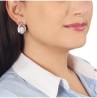 Aretes Ocean Heart, Baño oro blanco, 18K, AC15-57