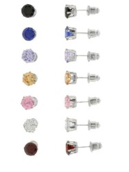 Aretes Ocean Heart, Baño oro blanco, 18K, OH15-205