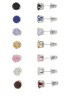 Aretes Ocean Heart, Baño oro blanco, 18K, OH15-205