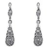 Aretes Ocean Heart, Baño oro blanco, 18K, OH16-450