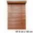 PERSIANA VINIL 66X72 PULGADAS IMITACION MADERA ROBLE