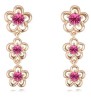 Aretes Ocean Heart, Baño oro amarillo, 18K, AC16-13