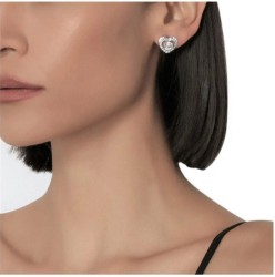Aretes Ocean Heart, Baño oro blanco, 18K, OH15-353