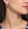 Aretes Ocean Heart, Baño oro rosa, 18K, AC15-84