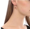 Aretes Ocean Heart, Baño oro rosa 18K, AC15-464