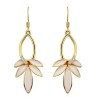 Aretes Ocean Heart, Baño oro amarillo, 18 K, ACM5-14-34