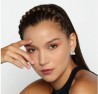 Aretes Ocean Heart, Baño oro blanco, 18K, ACO10-14-43