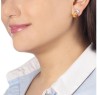 Aretes Ocean Heart, Baño oro blanco, 18K, ACM5-14-80