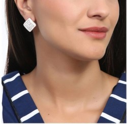 Aretes Ocean Heart, Baño oro rosa, 18K, ACJ6-14-96
