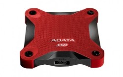SSD Adata SD600, 512GB, USB C, Rojo, A Prueba de Golpes