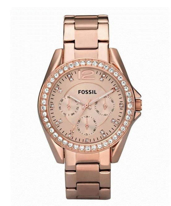 Reloj Fossil Riley para mujer ES2811 Rosa