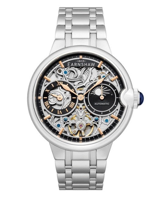 Reloj de Pulsera Earnshaw Para Hombre ES-8242-22 Black